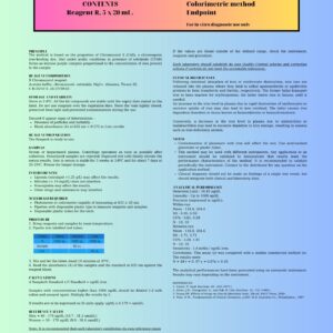 IRON CROMAZUROL Colorimetric method Endpoint